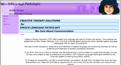 Desktop Screenshot of creativetherapysolutions.com